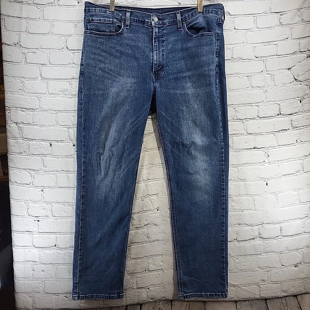 Levis‎ Jeans Mens W38 L32 Blue Denim Relaxed Straight Cowboy Flaw